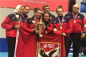 «سيدات تنس طاولة الأهلي» يتوجن ببطولة إفريقيا